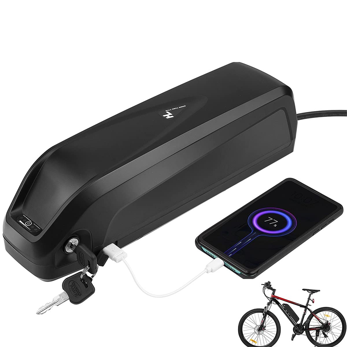 電動自転車リチウムバッテリー52V 10Ah 充電器付き